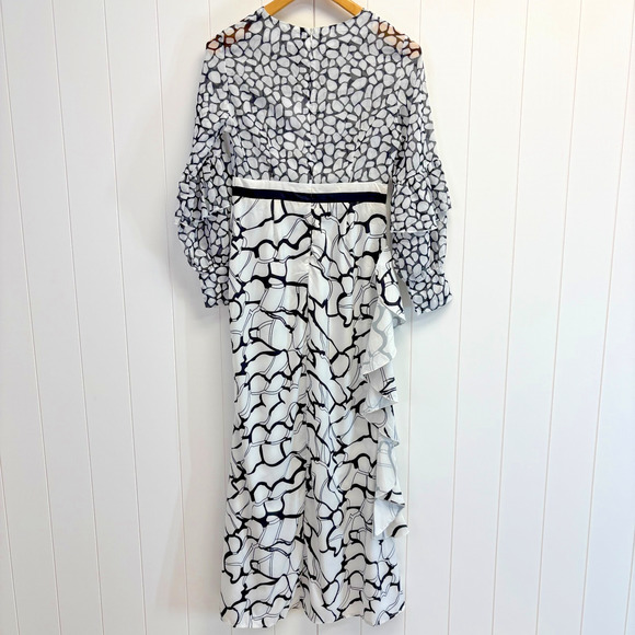 Misslook Women's Unique Artsy Maxi Dress Size S Quiet Luxury Old Money Chic NWT - Picture 7 of 10